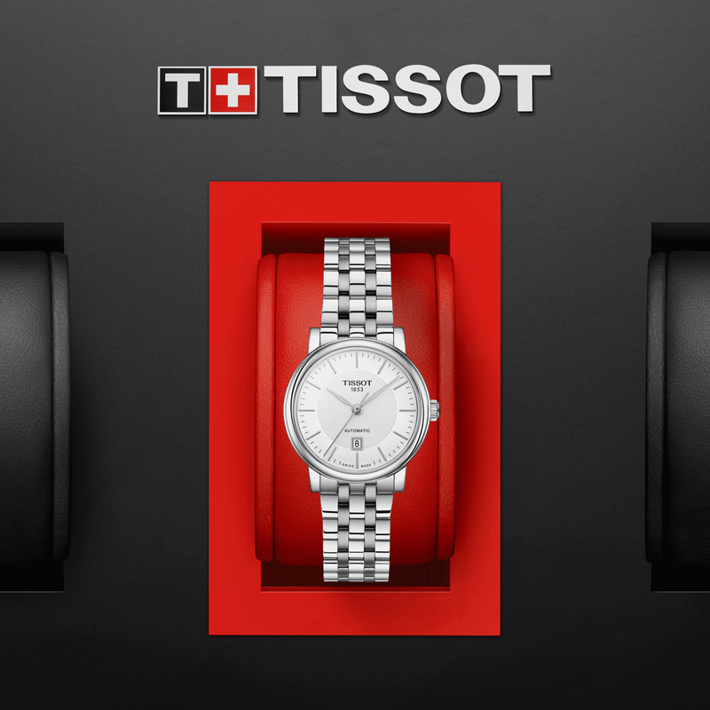  Shop Authentic Tissot T Classic Carson Premium Silver Dial Silver Steel Strap Watch for Women - T122.207.11.031.00 - Luxxuri