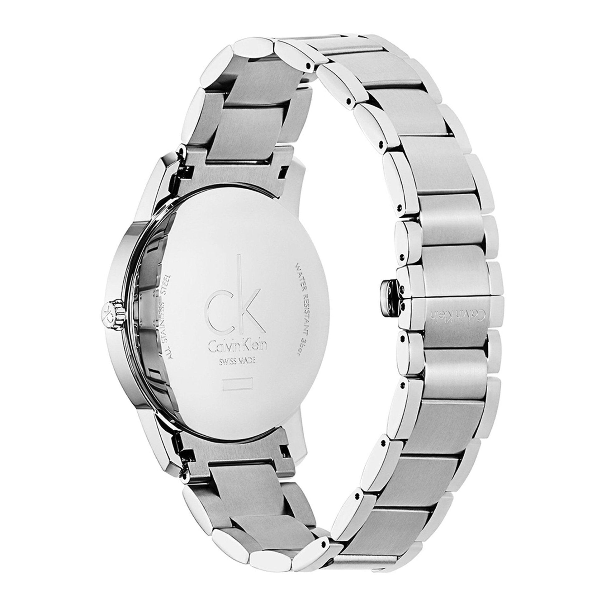  Shop Authentic Calvin Klein City Quartz White Dial Silver Steel Strap Watch for Men - K2G2G1Z6 - Luxxuri