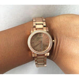  Shop Authentic Burberry The City Diamonds Rose Dial Rose Gold Steel Strap Watch for Women - BU9225 - Luxxuri