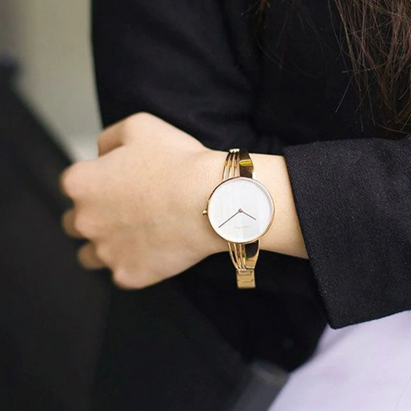  Shop Authentic Calvin Klein Drift White Dial Rose Gold Steel Strap Watch for Women - K6S2N616 - Luxxuri