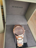  Shop Authentic Burberry The City Rose Gold Dial Rose Gold Steel Strap Watch for Women - BU9034 - Luxxuri