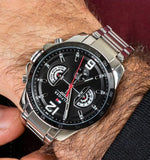  Shop Authentic Tommy Hilfiger Decker Quartz Black Dial Silver Steel Strap Watch for Men - 1791472 - Luxxuri