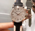 Burberry The City White Dial Black Haymarket Leather Strap Watch for Women - BU9150