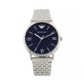  Shop Authentic Emporio Armani Kappa Quartz Blue Dial Silver Steel Strap Watch For Men - AR80010 - Luxxuri