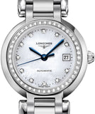  Shop Authentic Longines PrimaLuna 26.5mm Automatic White Mother of Pearl Dial Silver Stainless Steel Watch for Women - L8.111.0.87.6 - Luxxuri