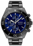  Shop Authentic Hugo Boss Ocean Edition Navy Blue Dial Black Steel Strap Watch for Men - 1513743 - Luxxuri