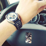  Shop Authentic Fossil Coachman Chronograph White Dial Blue Leather Strap Watch for Men - CH3051 - Luxxuri