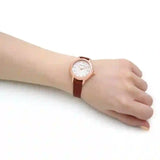  Shop Authentic Emporio Armani Mia Quartz Silver Dial Brown Leather Strap Watch For Women - AR11525 - Luxxuri