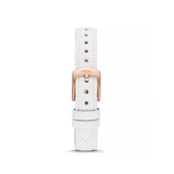  Shop Authentic Fossil Jacqueline Quartz Mother of Pearl White Dial White Leather Strap Watch for Women - ES4579 - Luxxuri