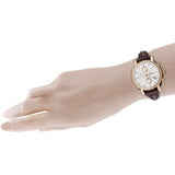  Shop Authentic Fossil Boyfriend White Dial Brown Leather Strap Watch for Women - ES3616 - Luxxuri