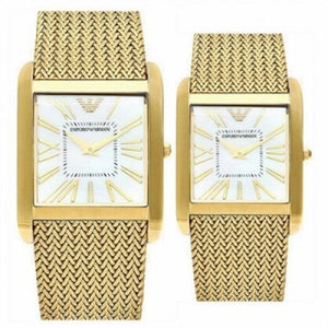  Shop Authentic Emporio Armani Super Slim Quartz White DIal Gold Mesh Bracelet Watch For Women - AR2017 - Luxxuri