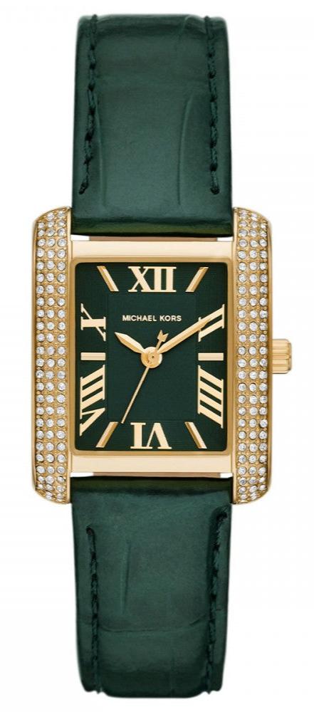  Shop Authentic Michael Kors Emery Quartz Diamonds Green Dial Green Leather Strap Watch For Women - MK4697 - Luxxuri