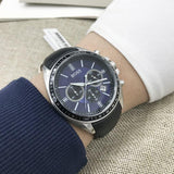  Shop Authentic Hugo Boss Driver Sport Chronograph Blue Dial Black Leather Strap Watch for Men - 1513077 - Luxxuri