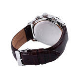  Shop Authentic Guess Exec Chronograph White Dial Brown Leather Strap Watch For Men - W0076G2 - Luxxuri