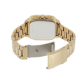 Fossil Inscription Automatic Skeleton Black Dial Gold Steel Strap Watch for Men - BQ2573