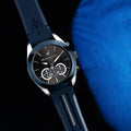  Shop Authentic Maserati Traguardo Chronograph Blue Dial Black Silicone Strap Watch For Men - R8871612046 - Luxxuri