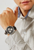  Shop Authentic Hugo Boss Companion Black Dial Black Leather Strap Watch for Men - 1513543 - Luxxuri