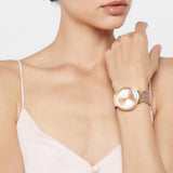  Shop Authentic Guess Chiffon Rose Gold Dial Mesh Bracelet Watch For Women - W1083L3 - Luxxuri