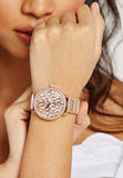  Shop Authentic Michael Kors Portia Quartz Silver Dial Rose Gold Steel Strap Watch For Women - MK3887 - Luxxuri