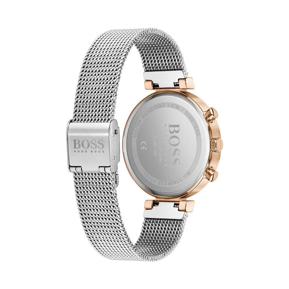  Shop Authentic Hugo Boss Flawless Silver Dial Silver Mesh Bracelet Watch for Women -1502551 - Luxxuri