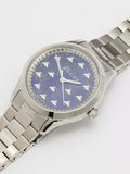  Shop Authentic Gucci G Timeless Quartz Blue Dial Silver Steel Strap Watch for Women - YA1265043 - Luxxuri