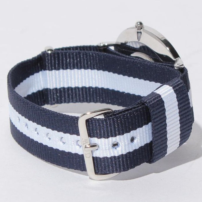  Shop Authentic Daniel Wellington Classic Glasgow White Dial Two Tone NATO Strap Watch For Men - DW00100018 - Luxxuri