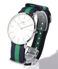  Shop Authentic Daniel Wellington Classic Warwick White Dial Two Tone Nylon Strap Watch for Men - DW00100019 - Luxxuri