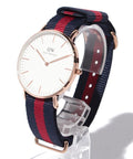 Shop Authentic Daniel Wellington Classic Oxford White Dial Two Tone NATO Strap Watch For Women - DW00100029 - Luxxuri