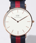  Shop Authentic Daniel Wellington Classic Oxford White Dial Two Tone NATO Strap Watch For Women - DW00100029 - Luxxuri