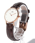  Shop Authentic Daniel Wellington Classy York White Dial Brown Leather Strap Watch For Women - DW00100061 - Luxxuri