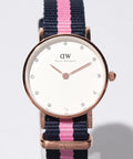  Shop Authentic Daniel Wellington Classy Winchester White Dial Two Tone NATO Strap Watch For Women - DW00100065 - Luxxuri