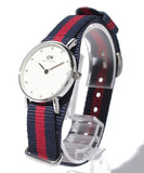  Shop Authentic Daniel Wellington Classy Oxford White Dial Two Tone Nylon Strap Watch For Women - DW00100072 - Luxxuri