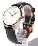  Shop Authentic Daniel Wellington Dapper Sheffield White Dial Black Leather Strap Watch For Men - DW00100092 - Luxxuri