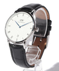  Shop Authentic Daniel Wellington Dapper Reading Quartz White Dial Black Leather Strap Watch For Women - DW00100117 - Luxxuri