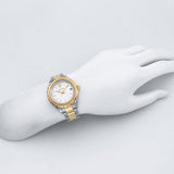  Shop Authentic Versace Hellenyium Silver Dial Two Tone Steel Strap Watch for Women - V12030015 - Luxxuri