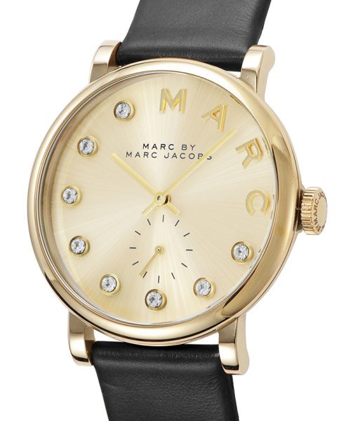  Shop Authentic Marc Jacobs Baker Gold Dial Black Leather Strap Watch for Women - MBM1399 - Luxxuri