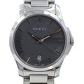  Shop Authentic Gucci G Timeless Grey Dial Silver Steel Strap Watch For Women - YA126522 - Luxxuri