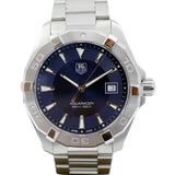  Shop Authentic Tag Heuer Aquaracer Quartz Blue Dial Silver Steel Strap Watch for Men - WAY1112.BA0928 - Luxxuri