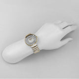  Shop Authentic Swarovski Lovely Crystals Mother of Pearl Dial Two Tone Steel Strap Watch for Women - 1187022 - Luxxuri