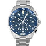  Shop Authentic Tag Heuer Aquaracer Blue Dial SIlver Steel Strap Watch for Men - CAY111B.BA0927 - Luxxuri