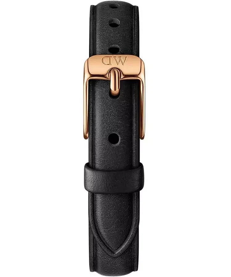  Shop Authentic Daniel Wellington Quadro White Dial Black Leather Strap Watch For Women - DW00100434 - Luxxuri