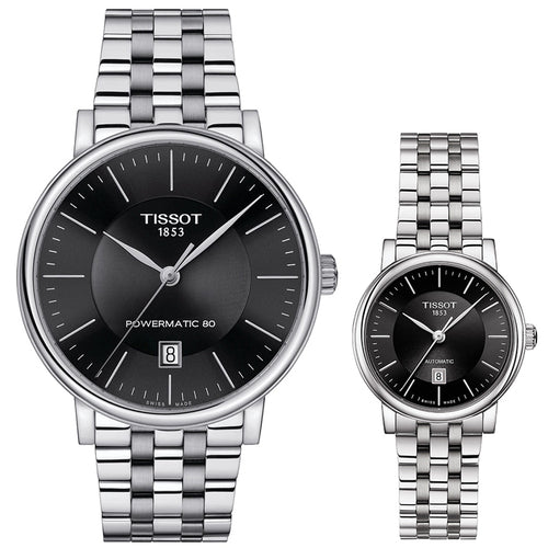  Shop Authentic Tissot T Classic Carson Premium Powermatic 80 Black Dial Silver Steel Strap Watch For Men - T122.407.11.051.00 - Luxxuri