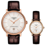 Shop Authentic Tissot T Classic Carson Premium White Dial Brown Leather Strap Watch for Women - T122.207.36.031.00 - Luxxuri