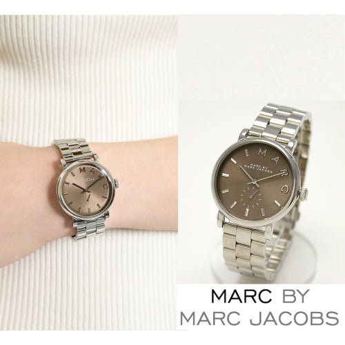  Shop Authentic Marc Jacobs Baker Brown Dial Silver Steel Strap Watch For Women - MBM3329 - Luxxuri