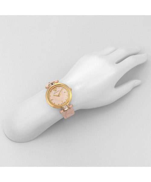 Versace Olympo Quartz White Dial Beige Leather Strap Watch for Women - VAN050016