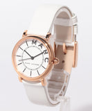  Shop Authentic Marc Jacobs Roxy White Dial White Leather Strap Watch for Women - MJ1562 - Luxxuri