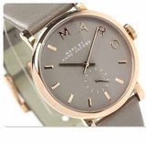  Shop Authentic Marc Jacobs Baker Grey Dial Grey Leather Strap Watch for Women - MBM1266 - Luxxuri