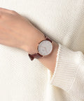  Shop Authentic Daniel Wellington Petite St Mawes White Dial Brown Leather Strap Watch For Women - DW00100175 - Luxxuri