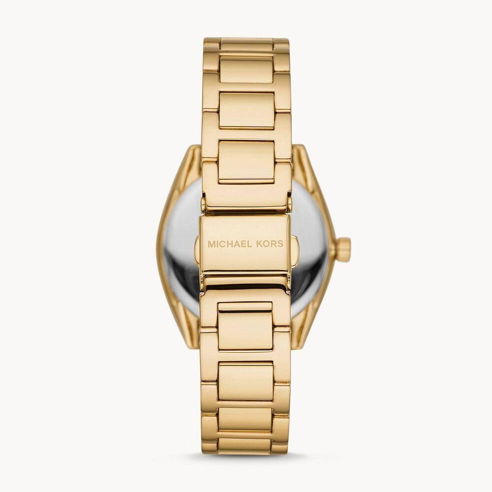  Shop Authentic Michael Kors Janelle Chronograph Gold Dial Two Tone Steel Strap Watch For Women - MK7133 - Luxxuri