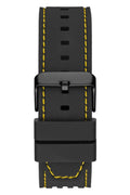 Guess Phoenix Chronograph Black Dial Black Rubber Strap Watch for Men - GW0499G2